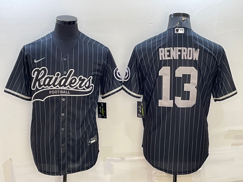 Men's Las Vegas Raiders Hunter Renfrow #13 Black Game Player Jersey1 Joint Edition football jersey product view 1