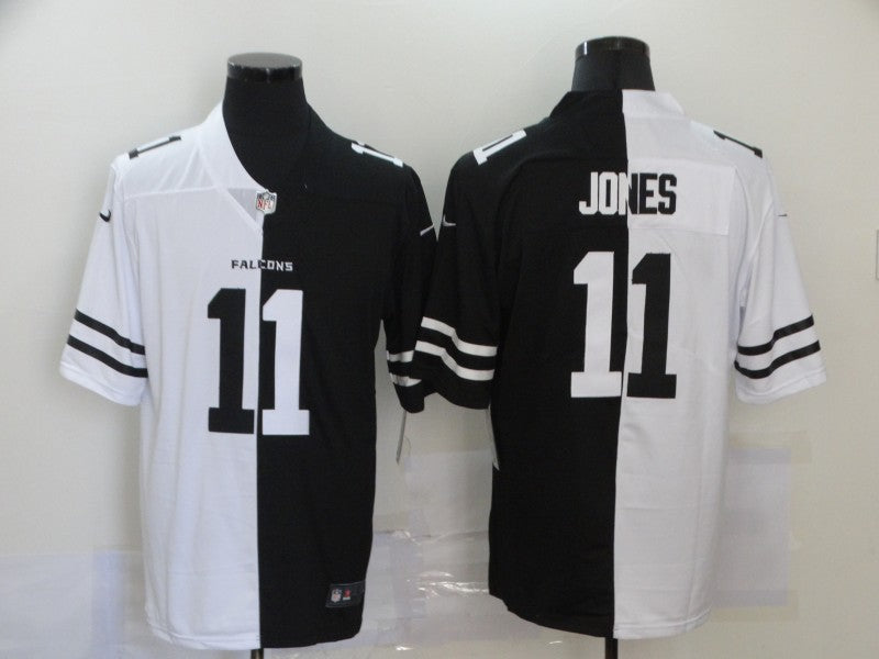 Men's Atlanta Falcons Julio Jones #11 Black/White Game Jersey1 football jersey product view 1
