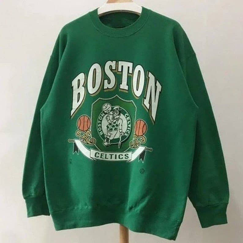 Vintage Boston Celtics Crewneck Sweatshirt Unisex T-shirt, Sweatshirt, Hoodie, Long Sleeve Tee - T-Shirt, Sweatshirt, Hoodie