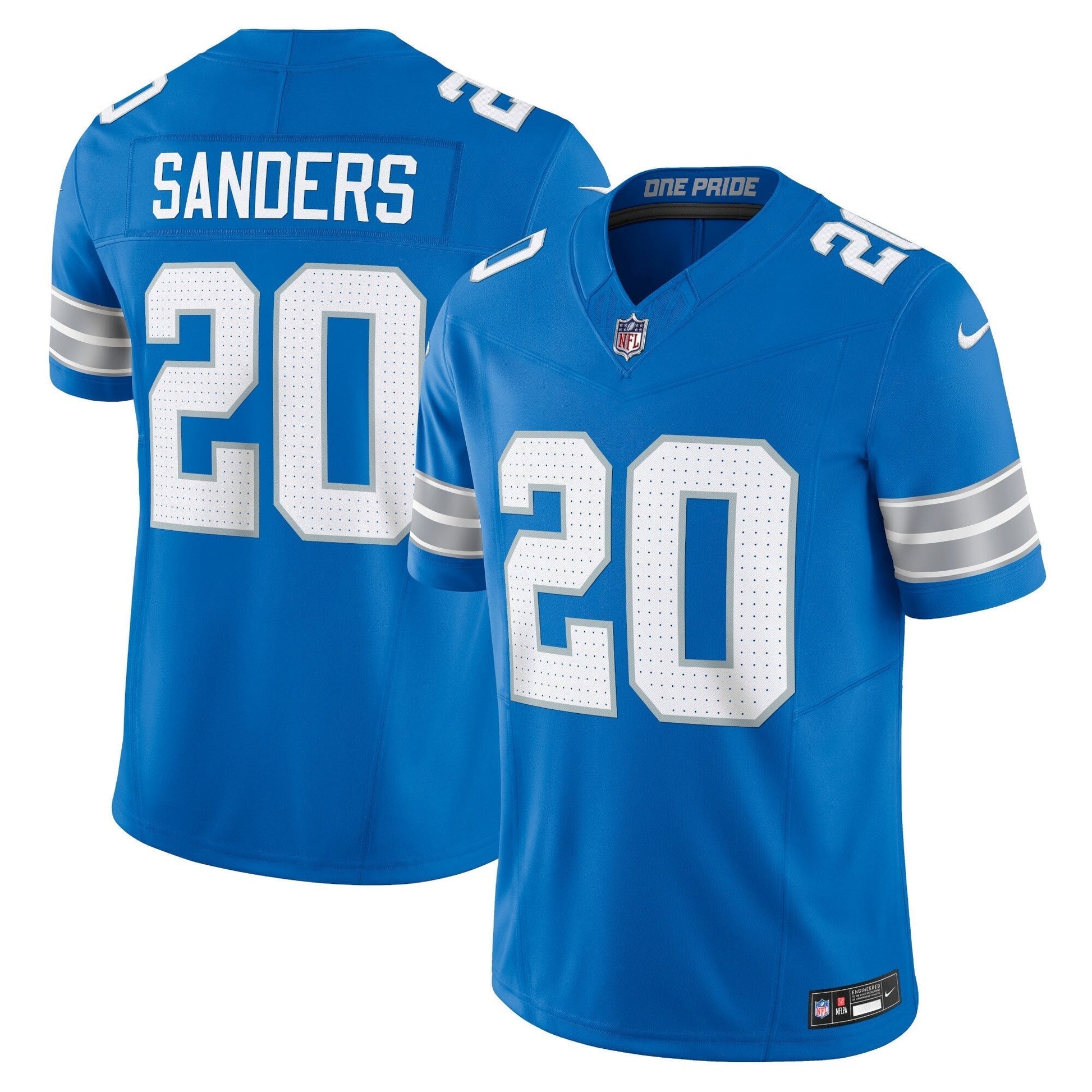 Detroit Lions Barry Sanders Blue Vapor F.U.S.E. Limited Jersey football jersey product view 1