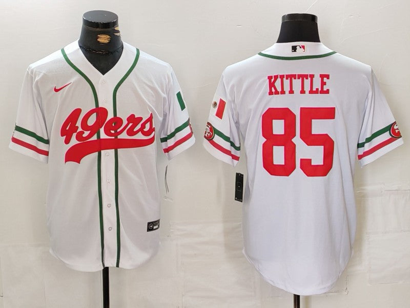 Men's San Francisco 49ers George Kittle White Player Jersey football jersey product view 1
