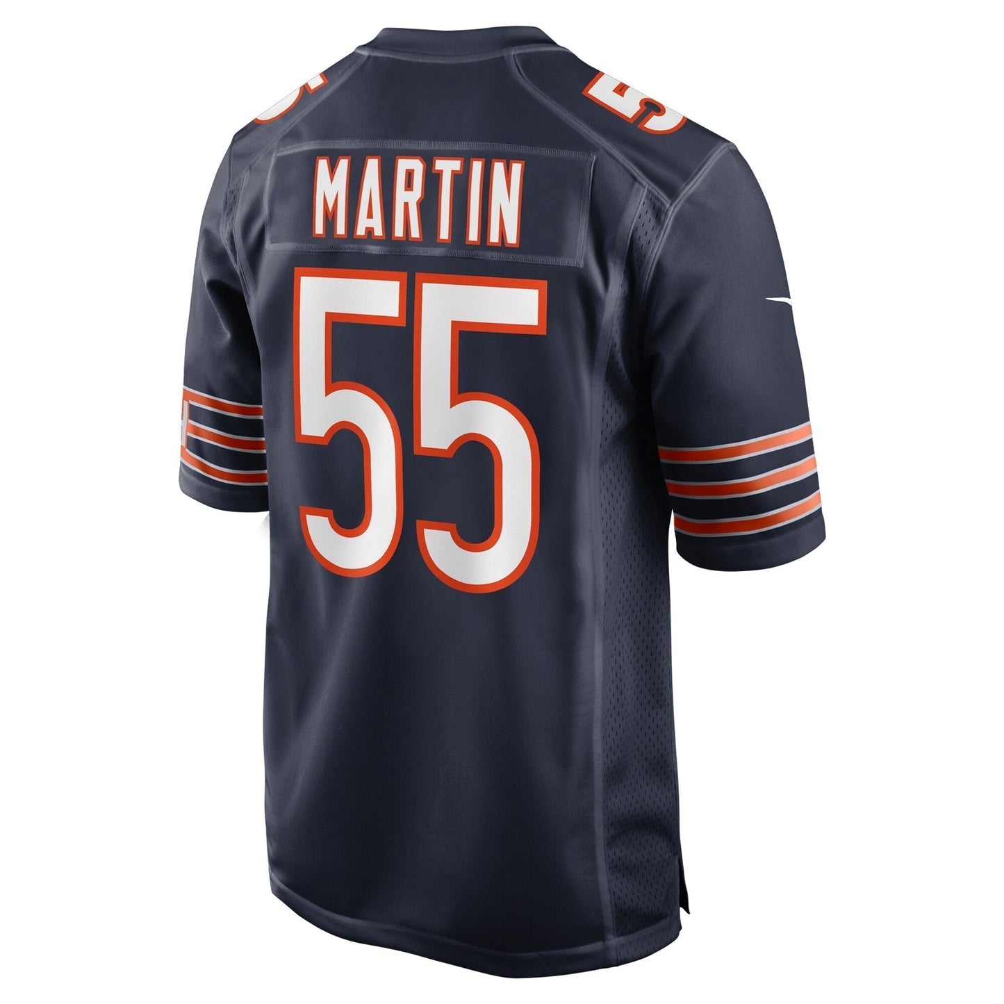 Jacob Martin Chicago Bears Game Jersey - Navy football jersey product view 3