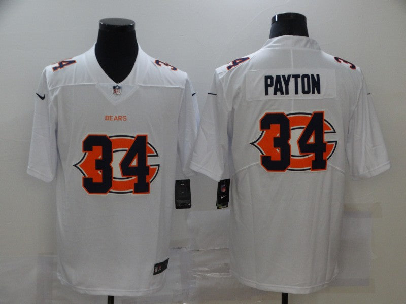 Men's Chicago Bears Walter Payton #34 White Team Game Jersey1 football jersey product view 1