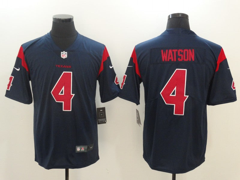 Men's Houston Texans Deshaun Watson Navy Game Jersey football jersey product view 1