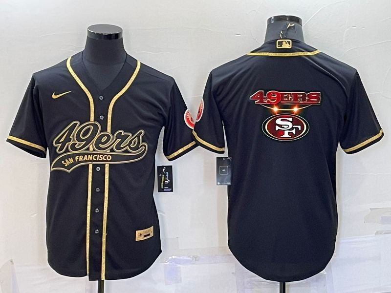 Men's San Francisco 49ers Black Player Jersey football jersey product view 1