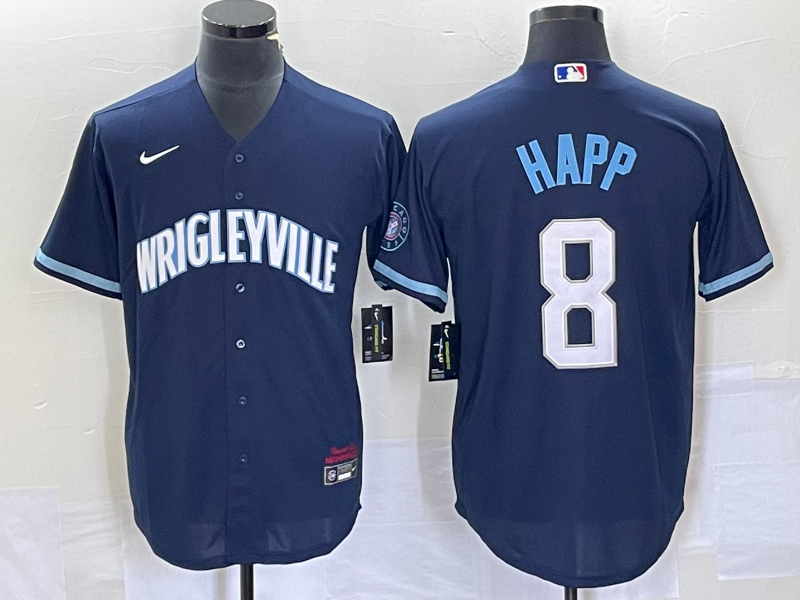 Men's Chicago Cubs Andre Dawson Navy City Connect Replica Jersey baseball jersey product view 1