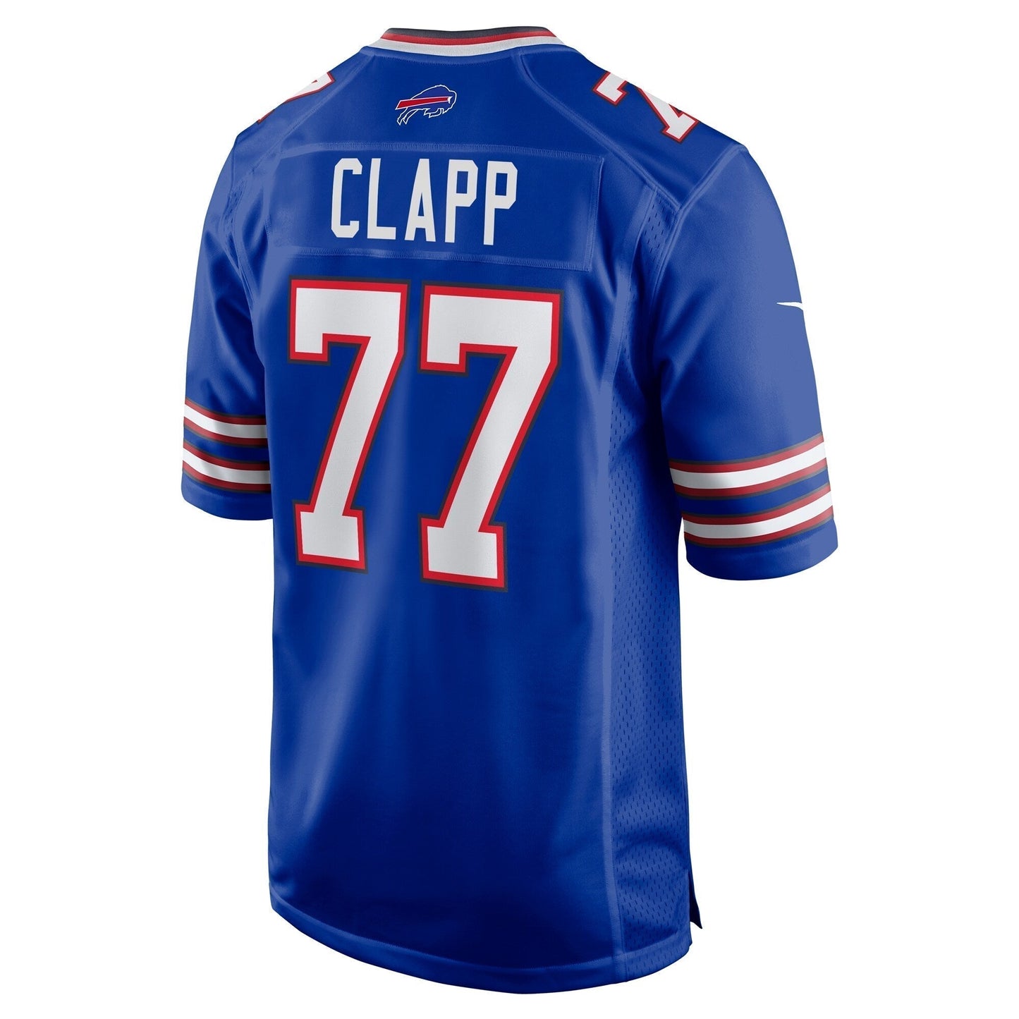 Will Clapp Buffalo Bills Game Jersey - Royal football jersey product view 3