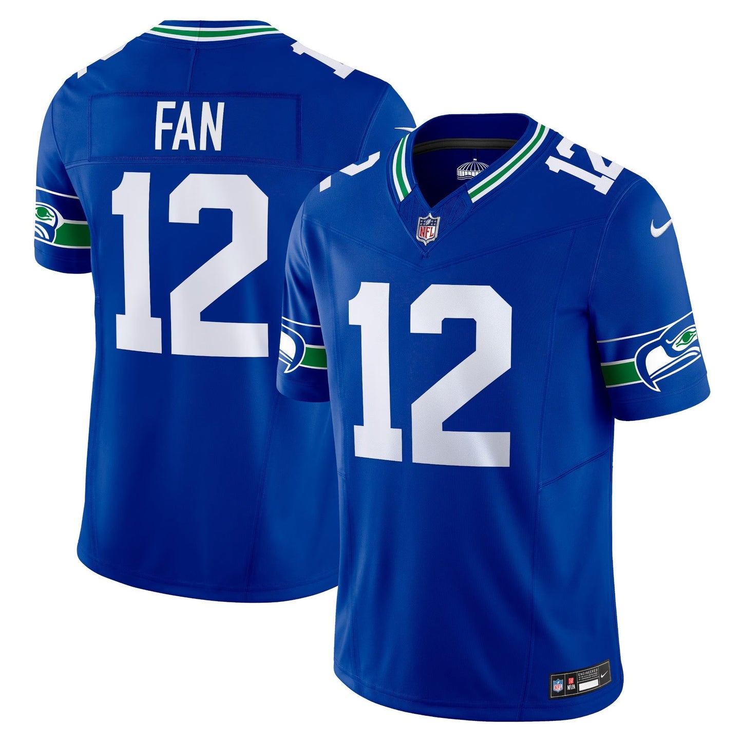 Seattle Seahawks 12th Fan Royal Vapor F.U.S.E. Limited Jersey football jersey product view 1