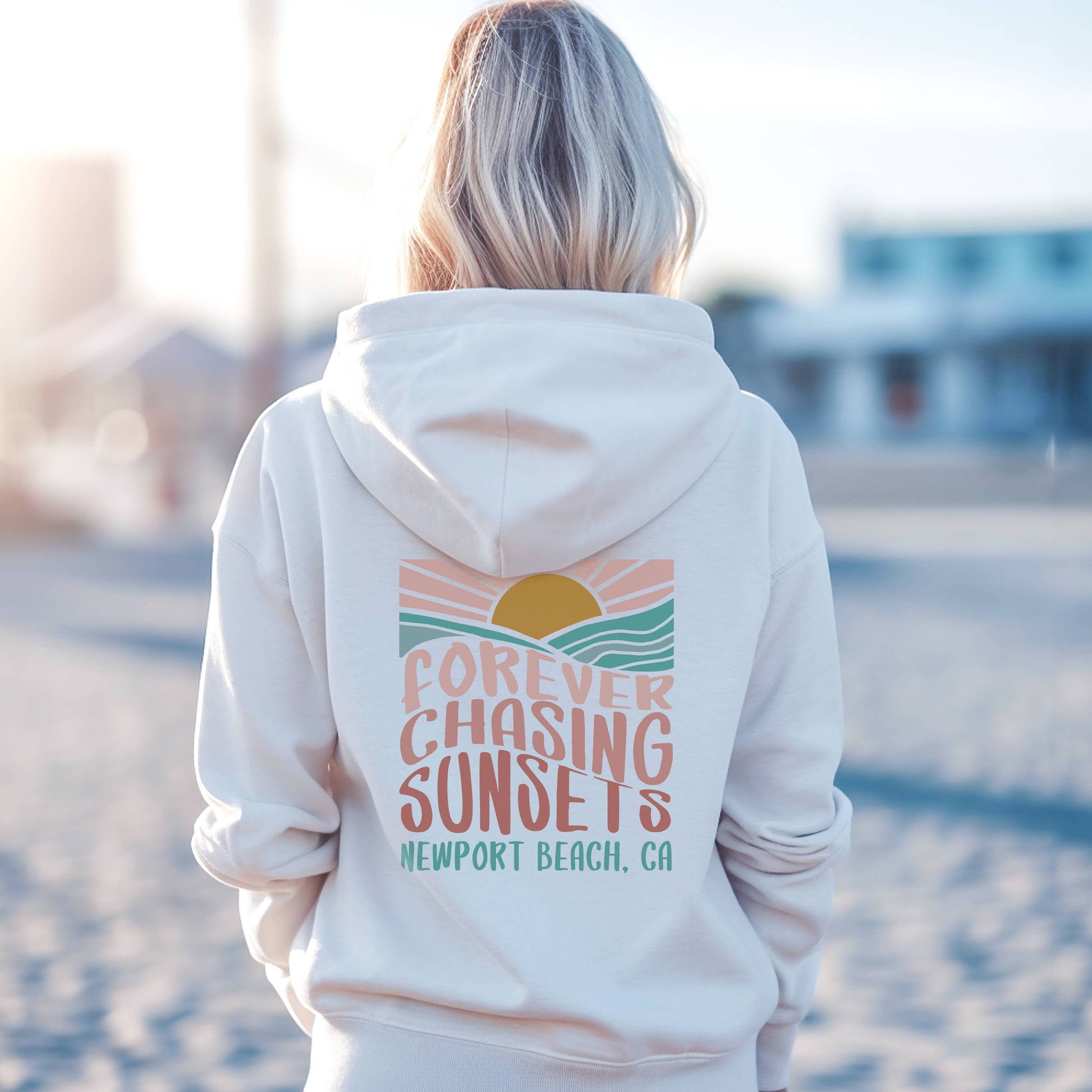 Customizable Forever Chasing Sunsets Hoodie | Sizes S-2XL Unisex T-shirt, Sweatshirt, Hoodie, Long Sleeve Tee - T-Shirt, Sweatshirt, Hoodie