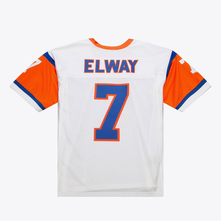 Men's John Elway White Denver Broncos 1994 Jersey football jersey product view 2
