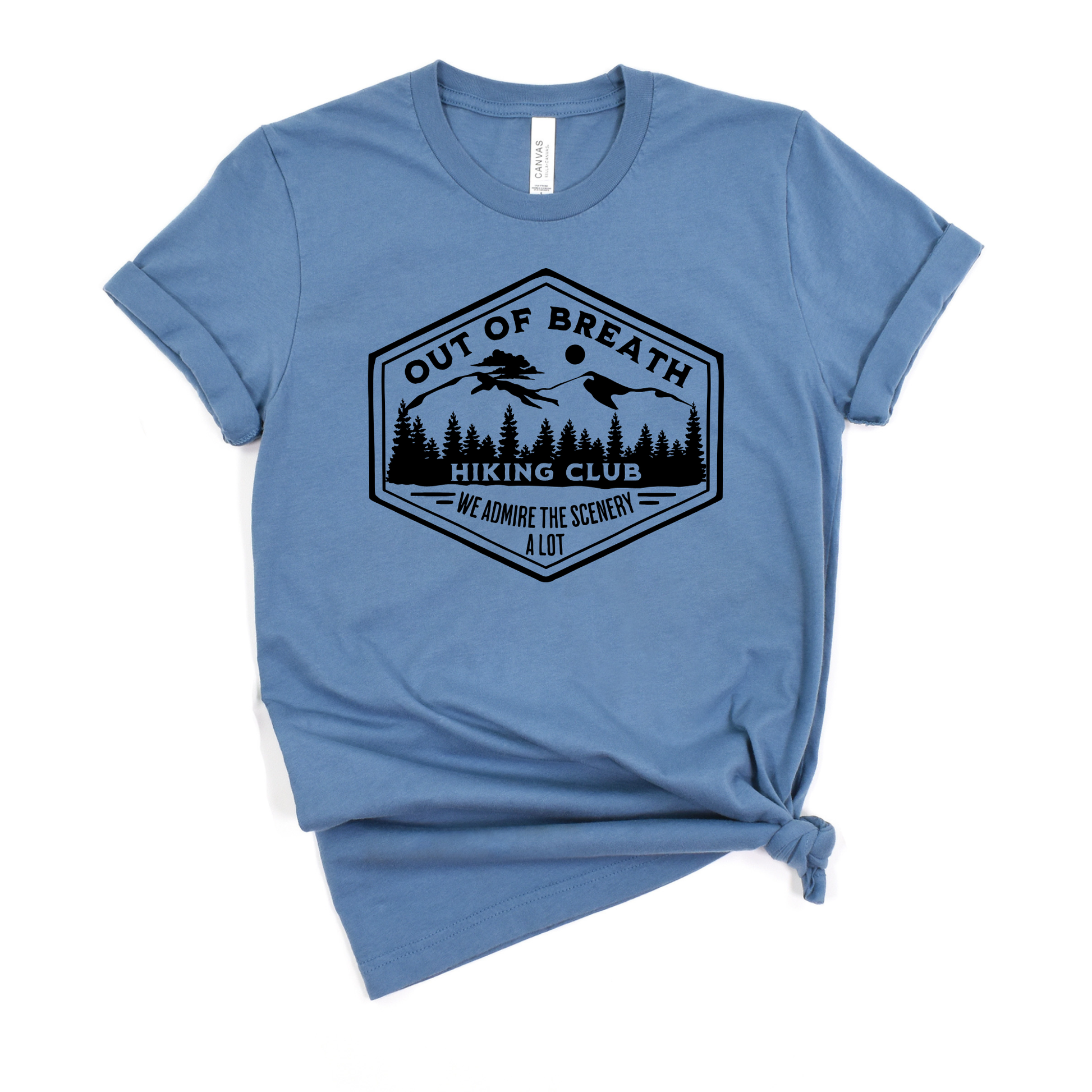 Out of Breath Hiking Club Graphic Tee 127 Unisex T-shirt, Sweatshirt, Hoodie, Long Sleeve Tee - T-Shirt, Sweatshirt, Hoodie