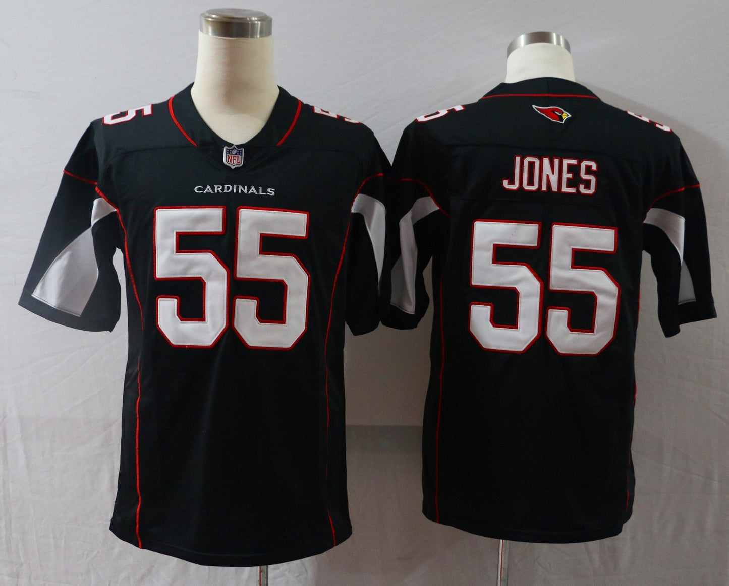 Men's Arizona Cardinals Chandler Jones #55 Black Game Jersey1 football jersey product view 1