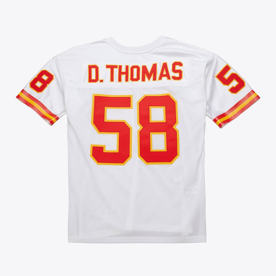 Men's Derrick Thomas White Kansas City Chiefs 1994 Jersey football jersey product view 1