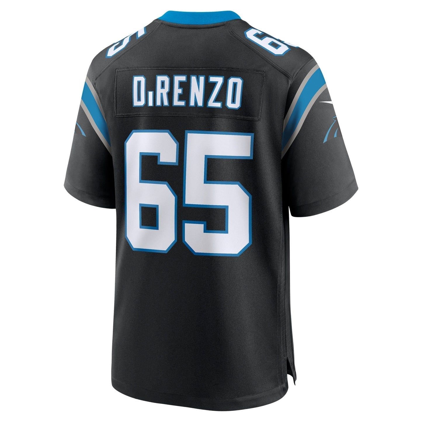 J.D. DiRenzo Carolina Panthers Game Jersey - Black football jersey product view 3