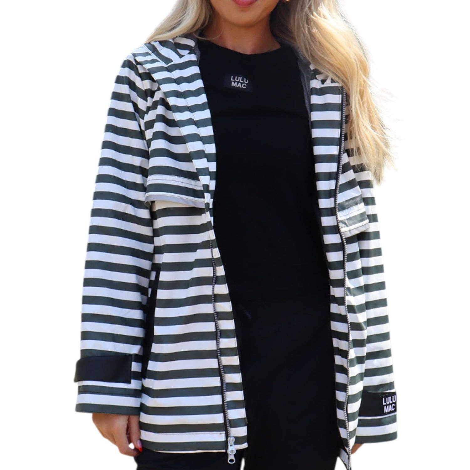 Lulu Mac Raincoat Darby Black/White Unisex T-shirt, Sweatshirt, Hoodie, Long Sleeve Tee - T-Shirt, Sweatshirt, Hoodie