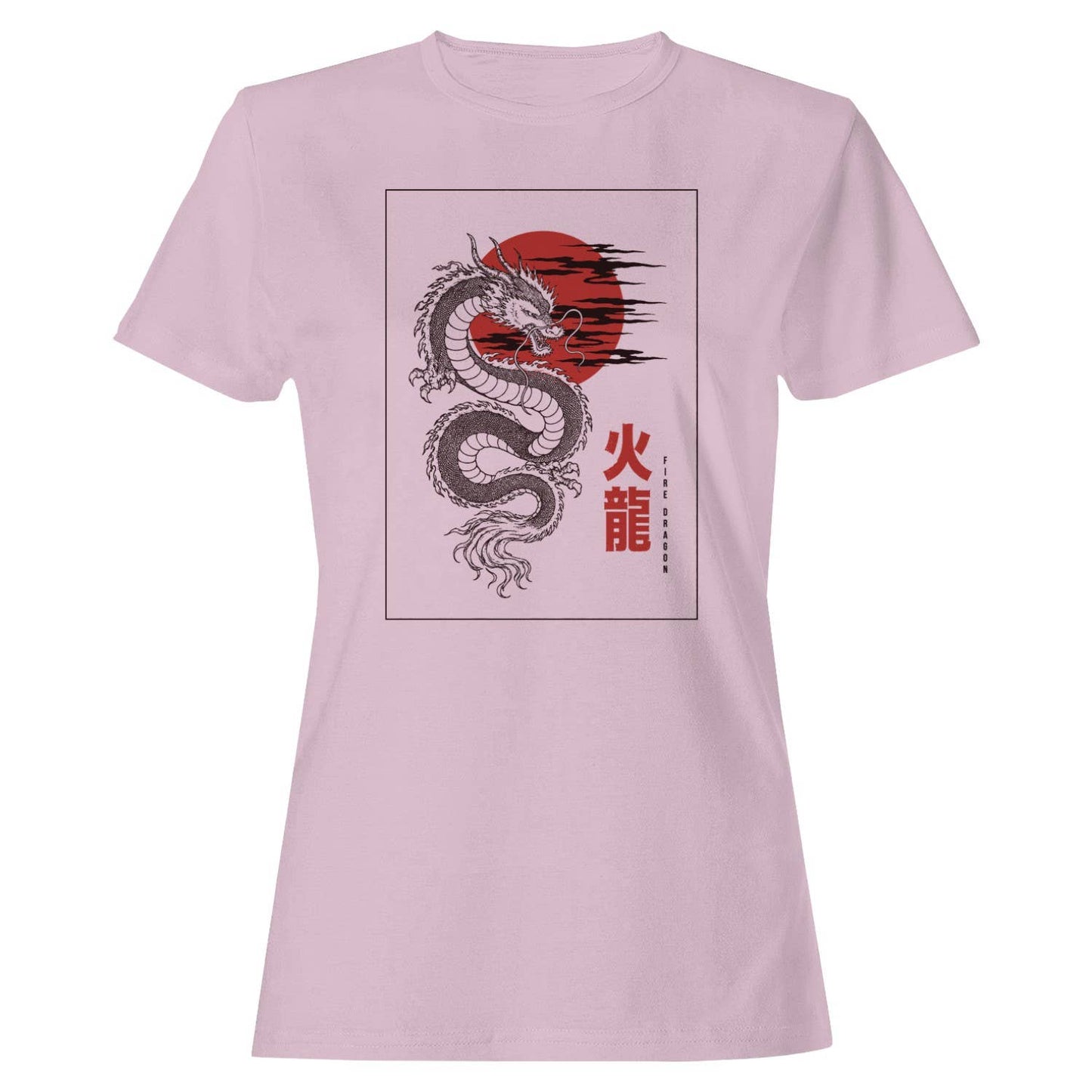 Fire Dragon Red Sun Art Women's T-Shirt Unisex T-shirt, Sweatshirt, Hoodie, Long Sleeve Tee - T-Shirt, Sweatshirt, Hoodie