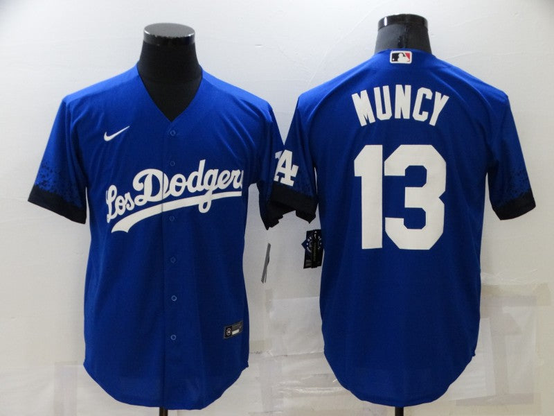 Men's Los Angeles Dodgers Max Muncy Blue Stitched Jersey baseball jersey product view 1