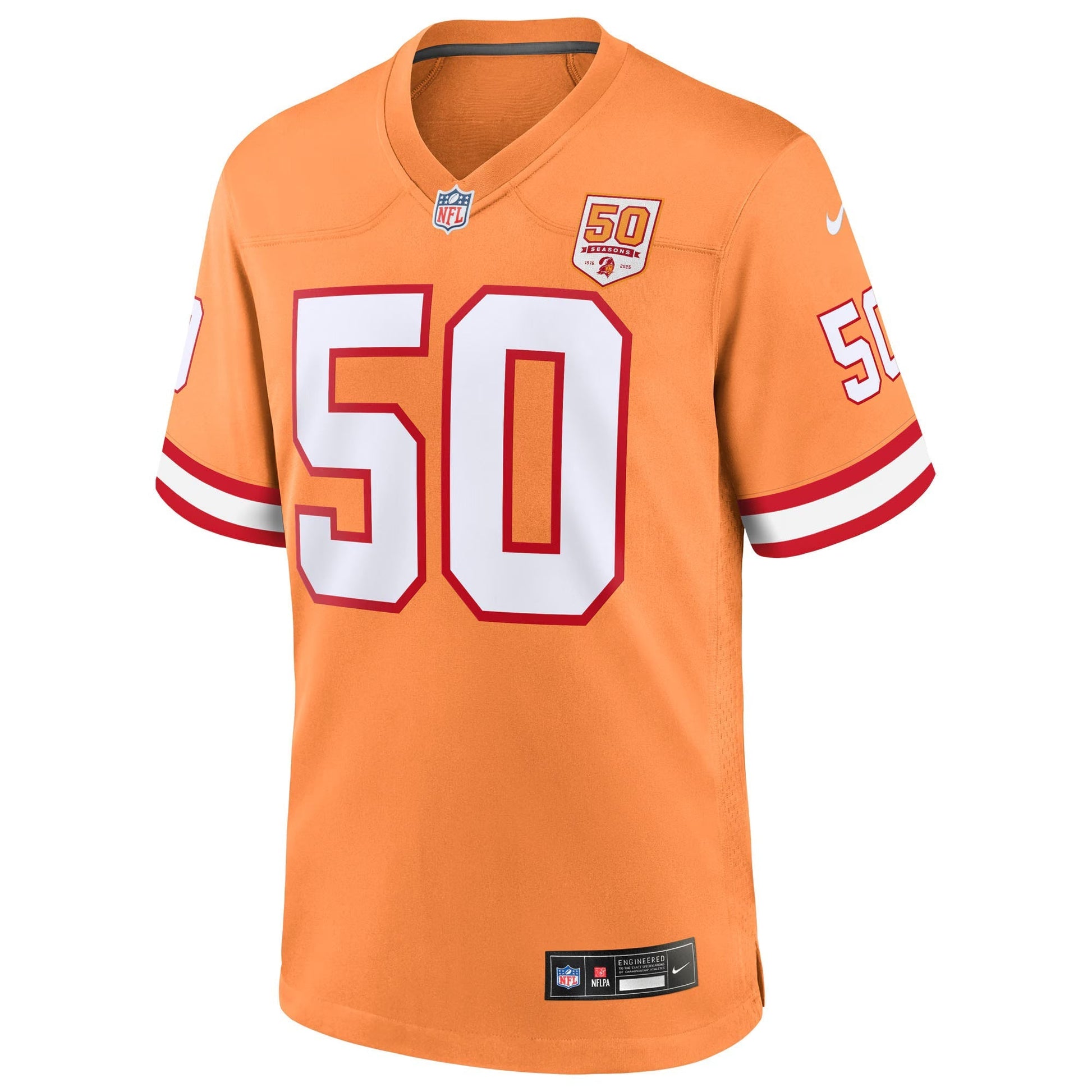 Tampa Bay Buccaneers Vita Vea Creamsicle 50th Season Game Jersey football jersey product view 1