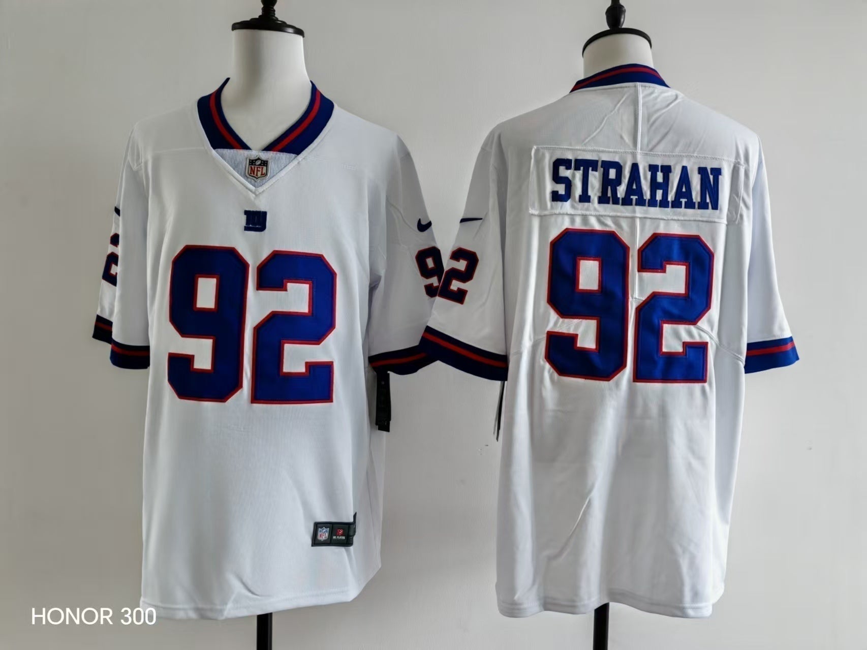 Men's New York Giants Michael Strahan Jersey-White football jersey product view 1
