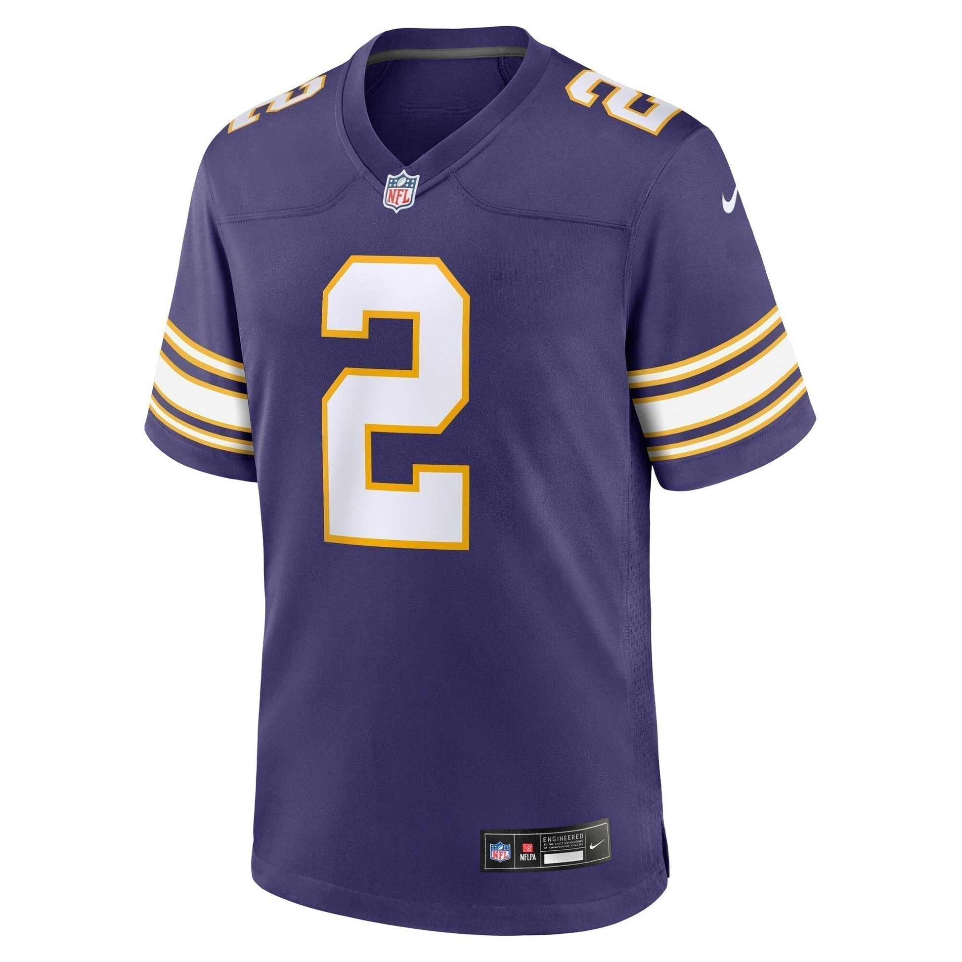 Alexander Mattison Minnesota Vikings Classic Game Jersey - Purple football jersey product view 2