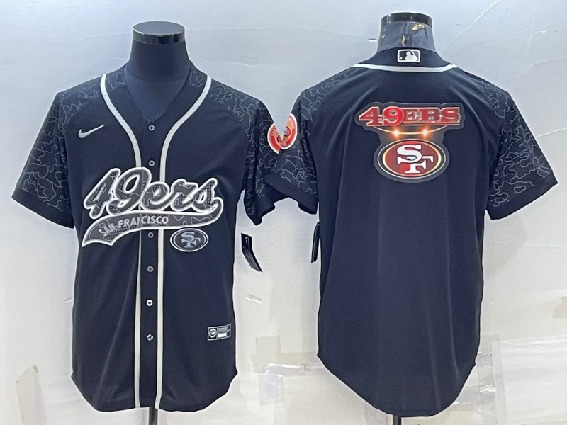 Men's San Francisco 49ers Black Retired Player RFLCTV Limited Jersey football jersey product view 1