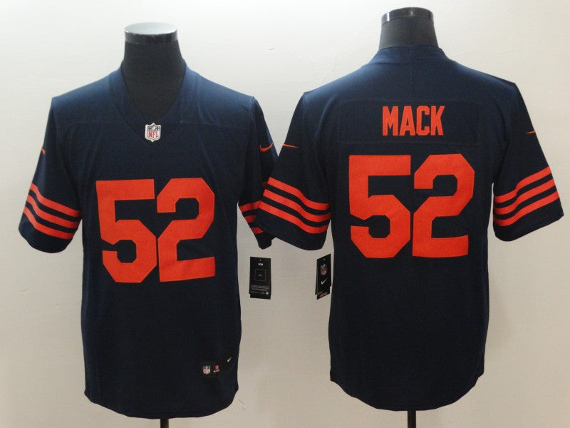 Men's Chicago Bears Khalil Mack Navy Game Player Jersey football jersey product view 1