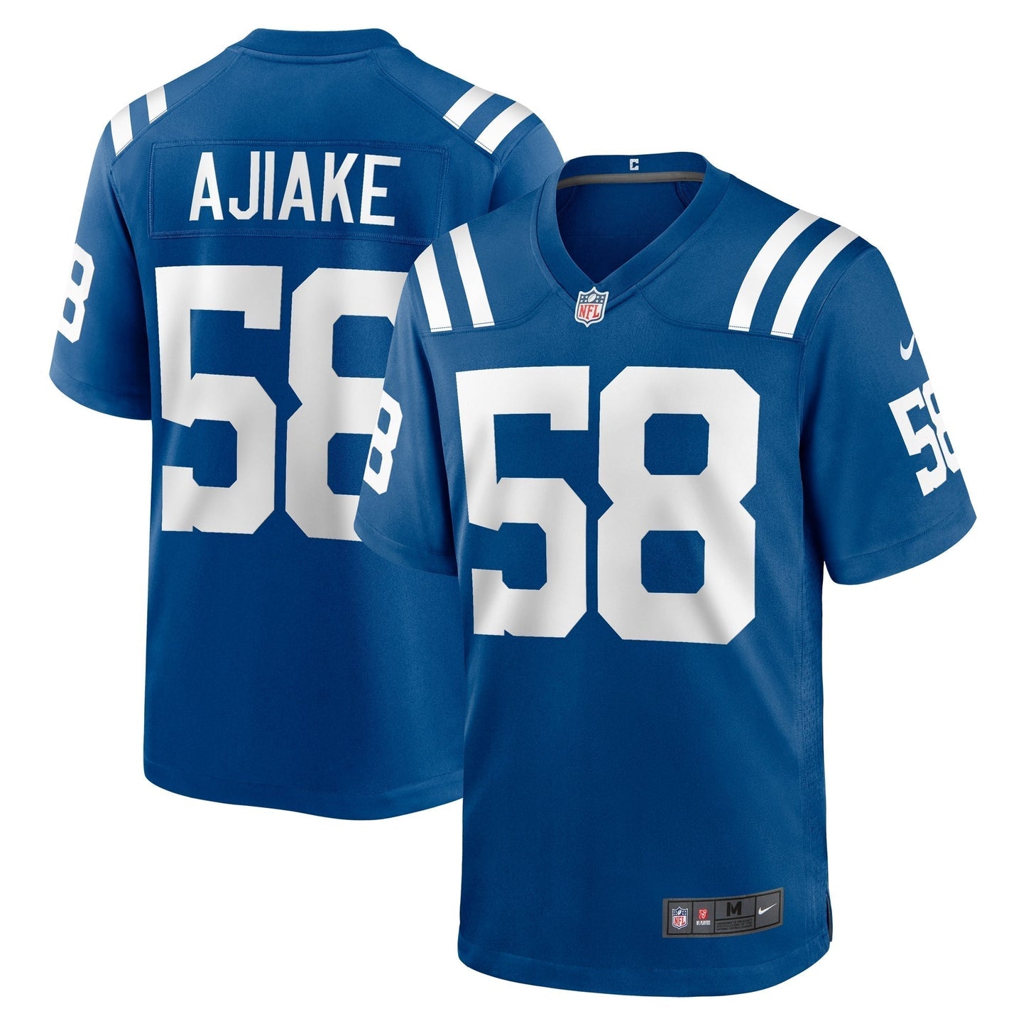 Austin Ajiake Indianapolis Colts Game Jersey - Royal football jersey product view 1