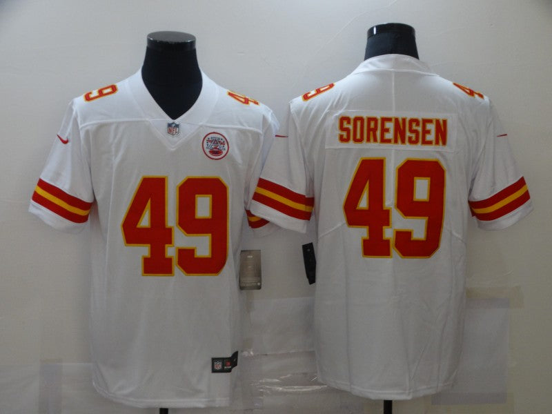 Men's Kansas City Chiefs Daniel Sorensen White Game Jersey football jersey product view 1