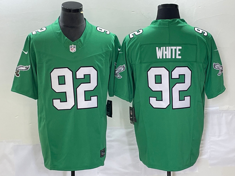 Men's Philadelphia Eagles Reggie White Kelly Green Game Jersey football jersey product view 1