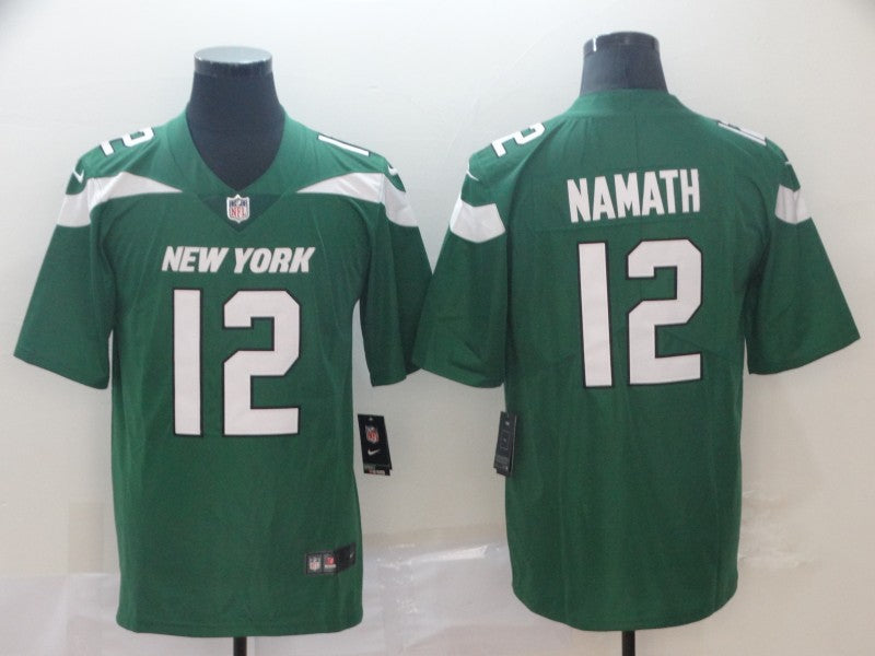 Men's New York Jets Joe Namath Green Game Jersey football jersey product view 1