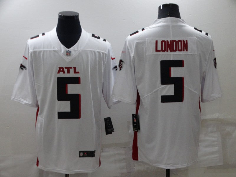 Men's Atlanta Falcons Drake London White Game Jersey football jersey product view 1