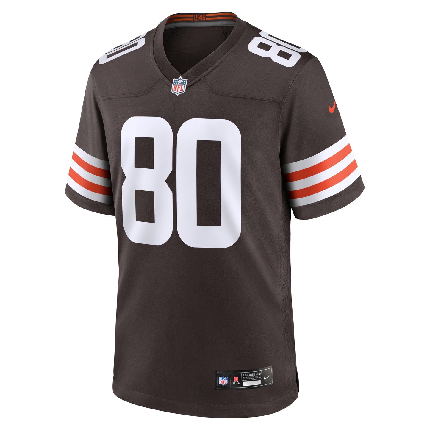Cleveland Browns Jamari Thrash Brown Team Game Jersey football jersey product view 1