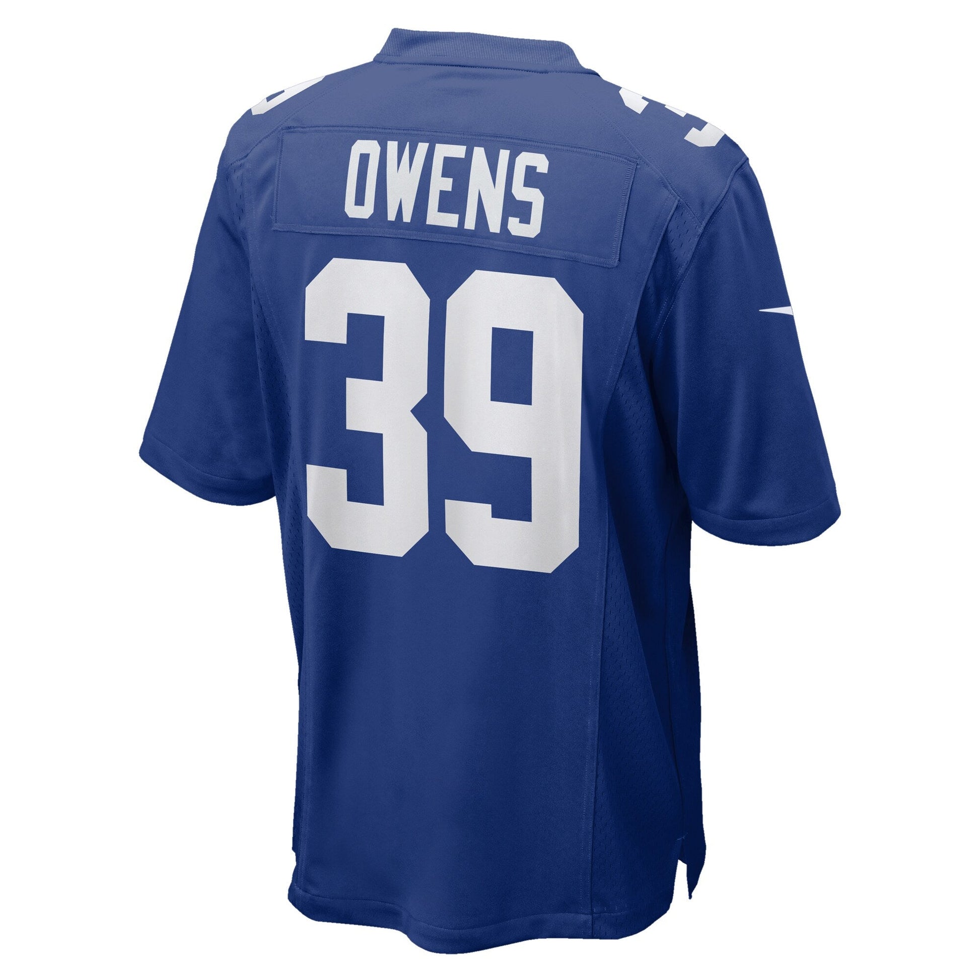 Gervarrius Owens New York Giants Team Game Jersey - Royal football jersey product view 3