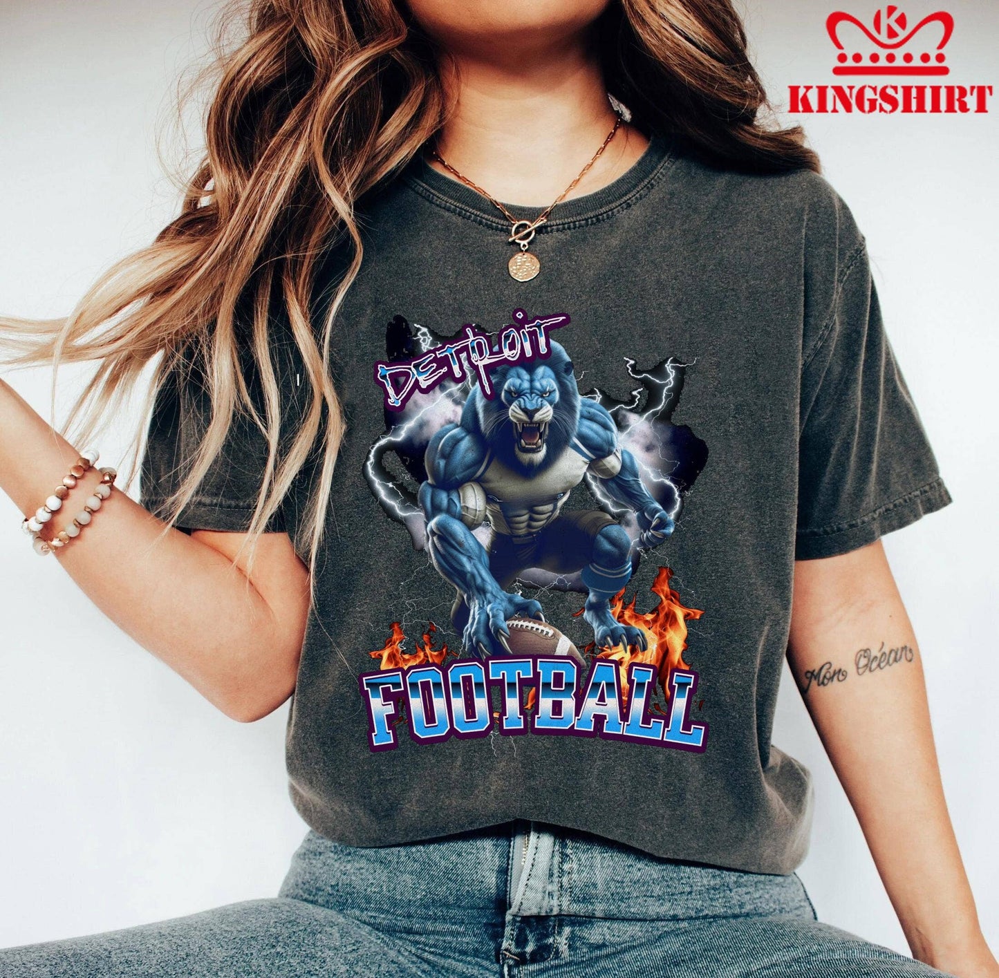 Stylish Detroit Football Game Day Shirt For Sports Fans Unisex T-shirt, Sweatshirt, Hoodie, Long Sleeve Tee - T-Shirt, Sweatshirt, Hoodie