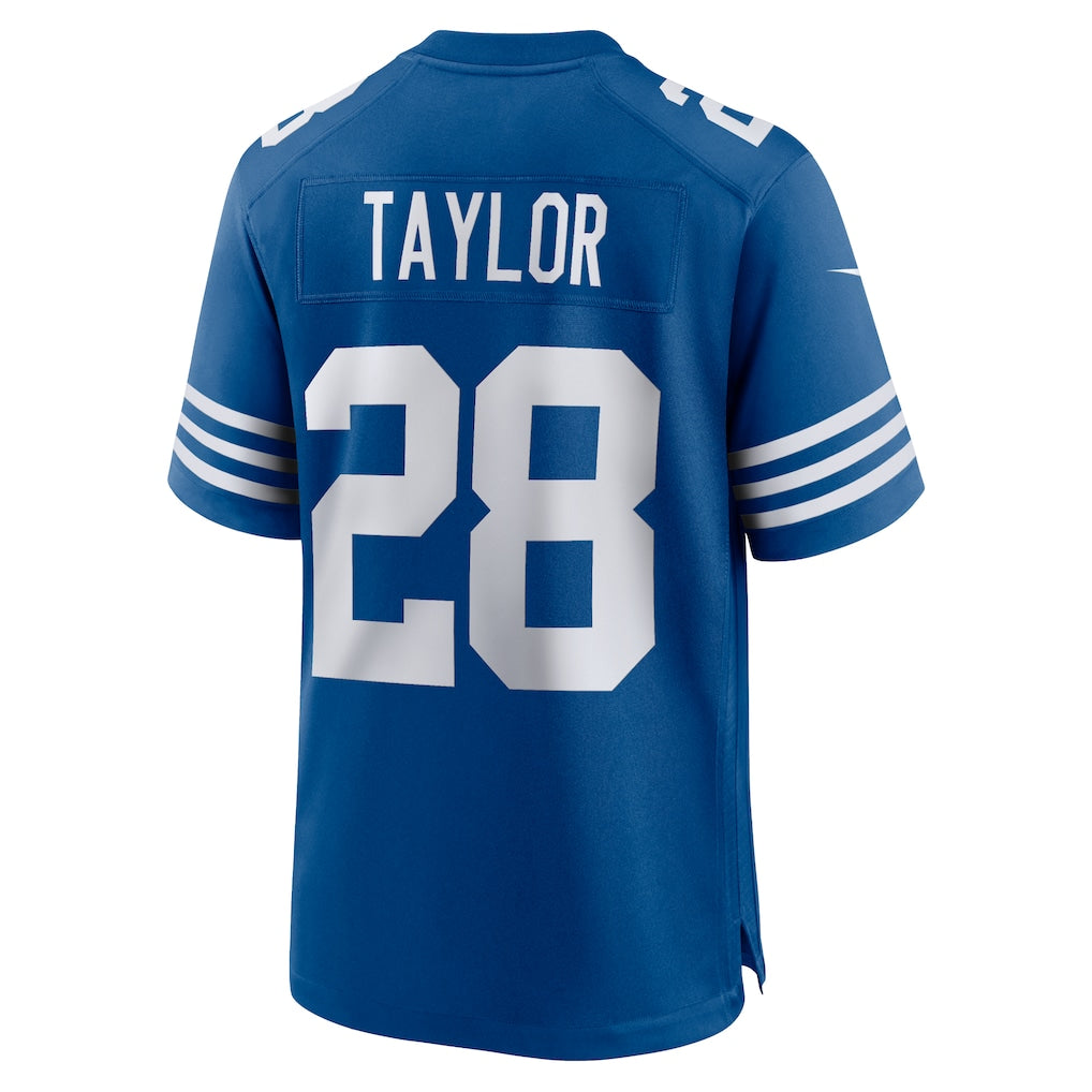 IN.Colts #28 Jonathan Taylor Royal Alternate Game Jersey football jersey product view 1