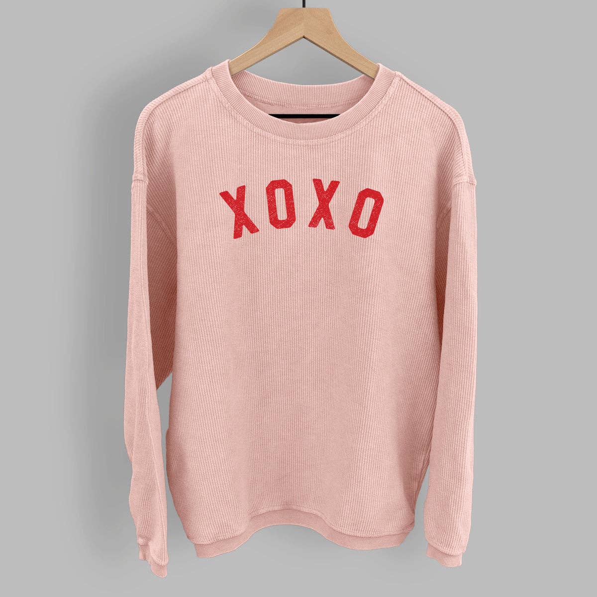 Xoxo Collegiate Oversized Corded Crew Unisex T-shirt, Sweatshirt, Hoodie, Long Sleeve Tee - T-Shirt, Sweatshirt, Hoodie