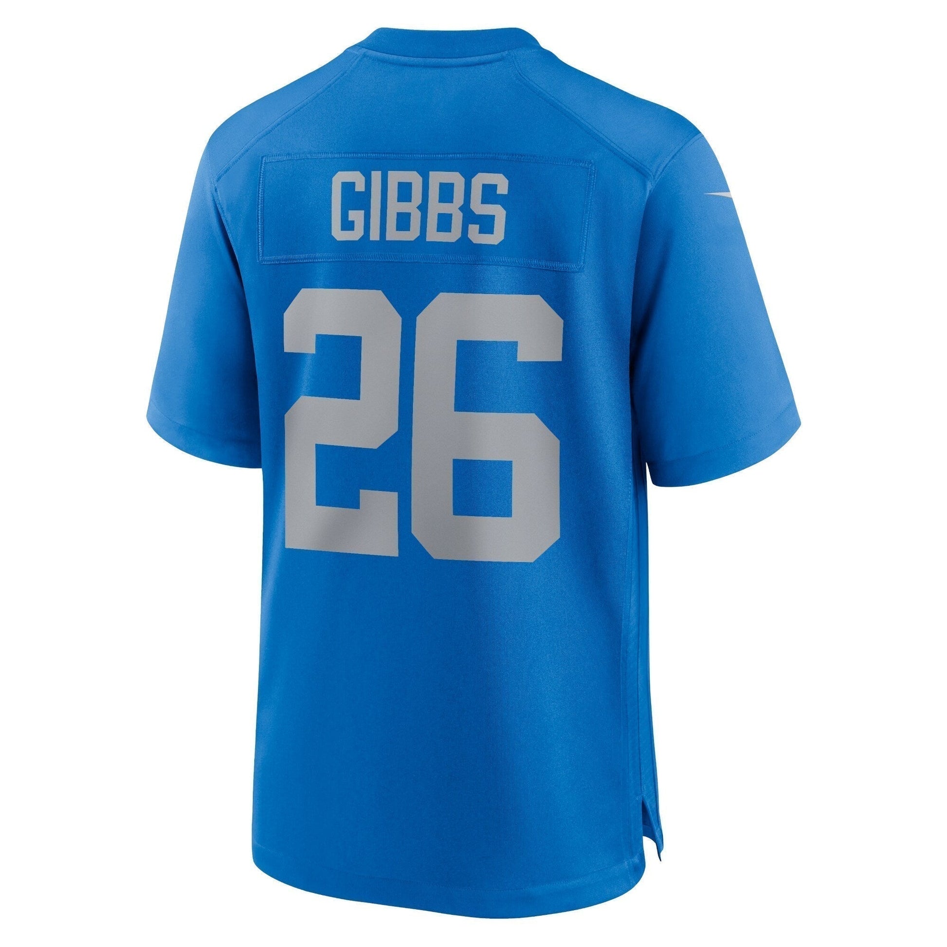 Jahmyr Gibbs Detroit Lions Alternate Game Jersey - Blue football jersey product view 3
