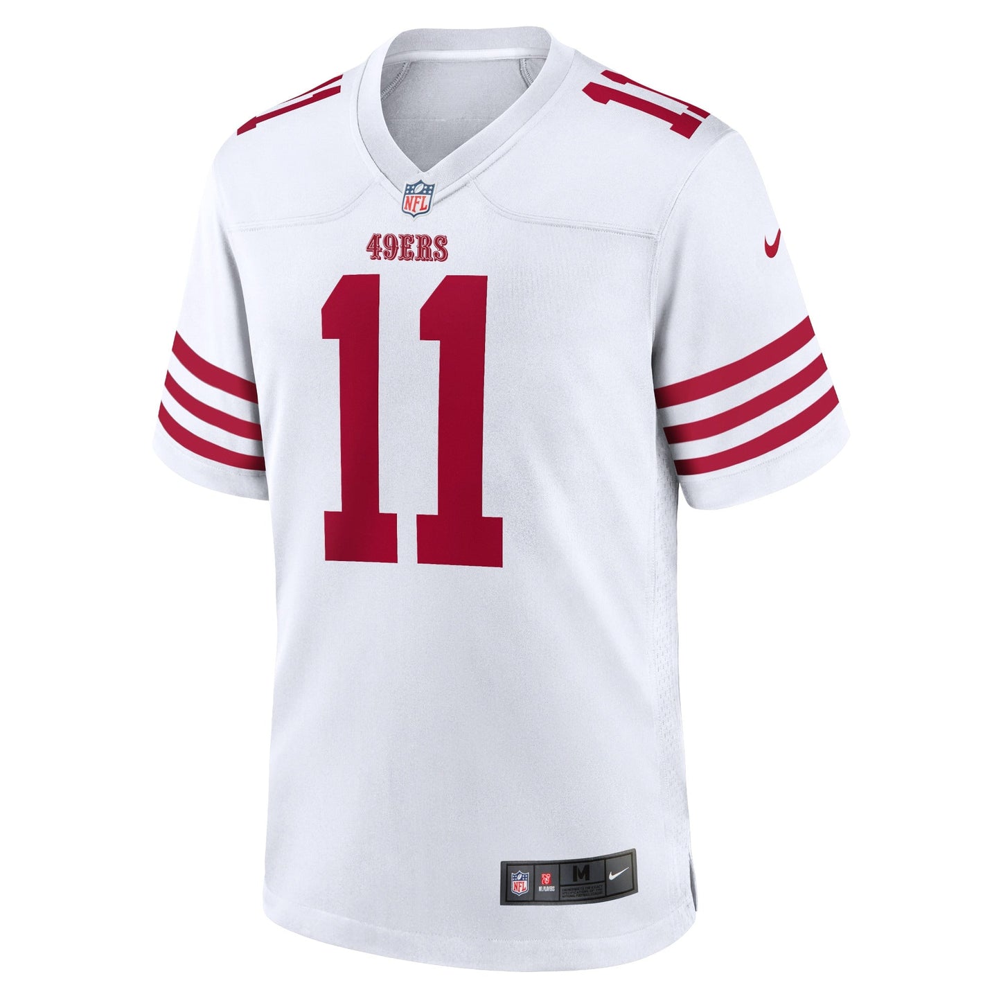 Brandon Aiyuk San Francisco 49ers Game Jersey - White football jersey product view 2