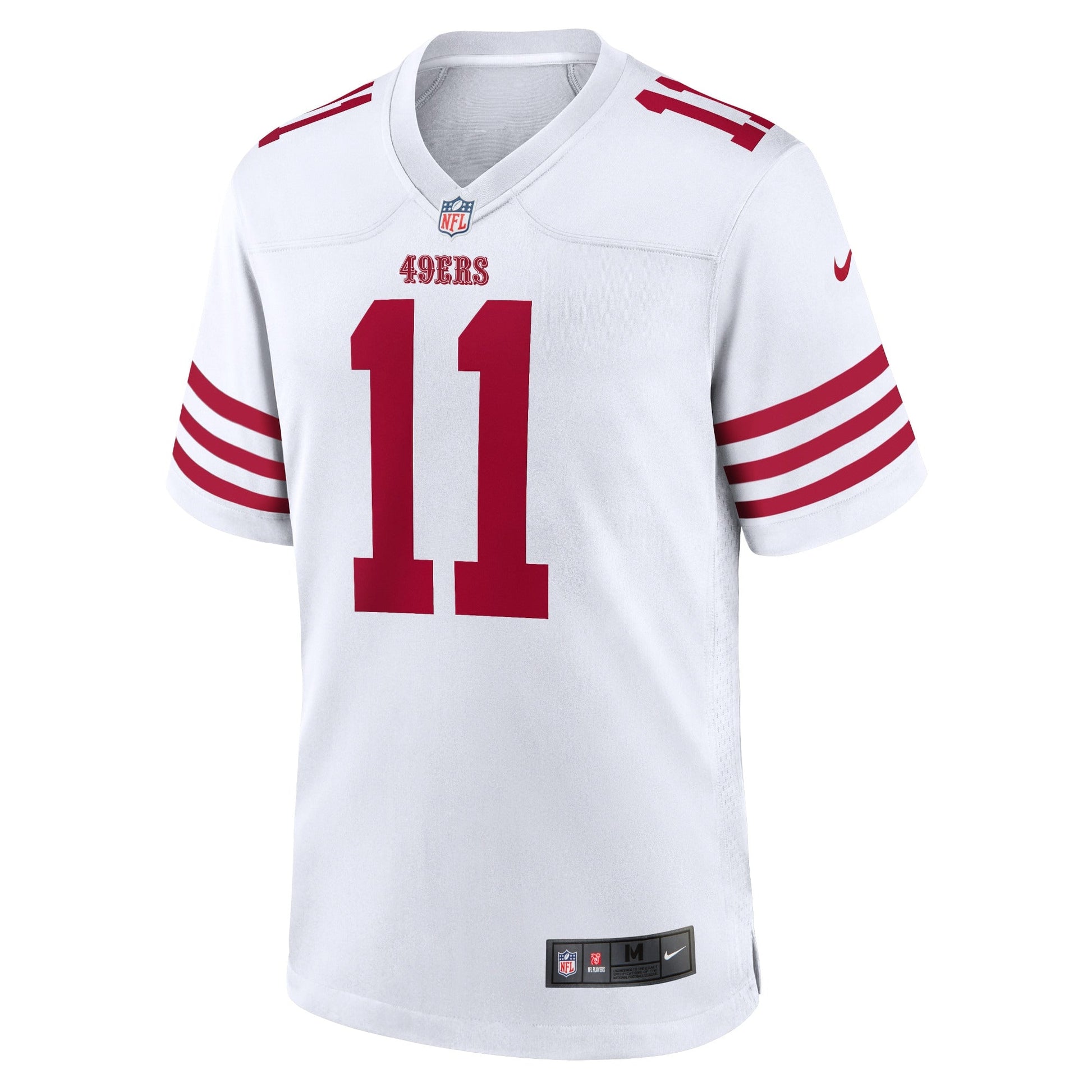 Brandon Aiyuk San Francisco 49ers Game Jersey - White football jersey product view 2