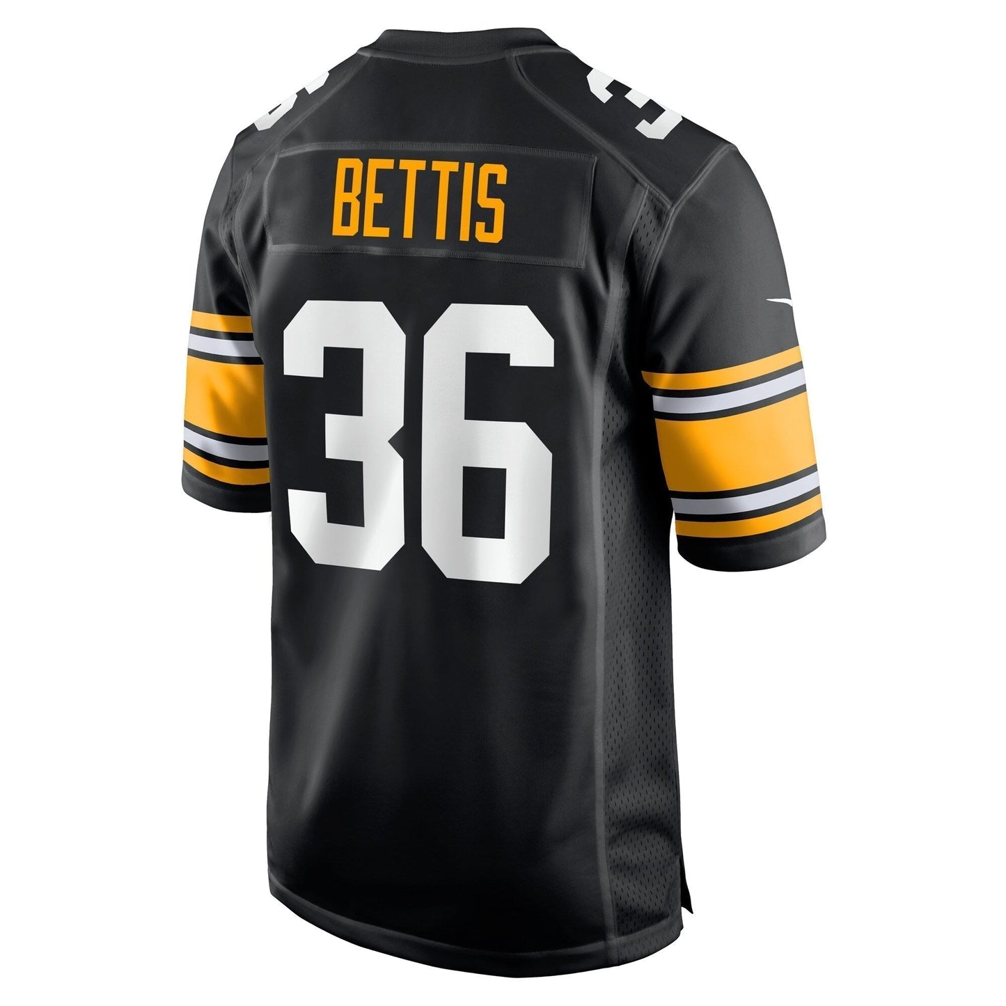 Jerome Bettis Pittsburgh Steelers Retired Jersey - Black football jersey product view 3