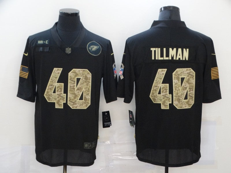 Men's Arizona Cardinals Pat Tillman #40 Black Player Game Jersey1 football jersey product view 1