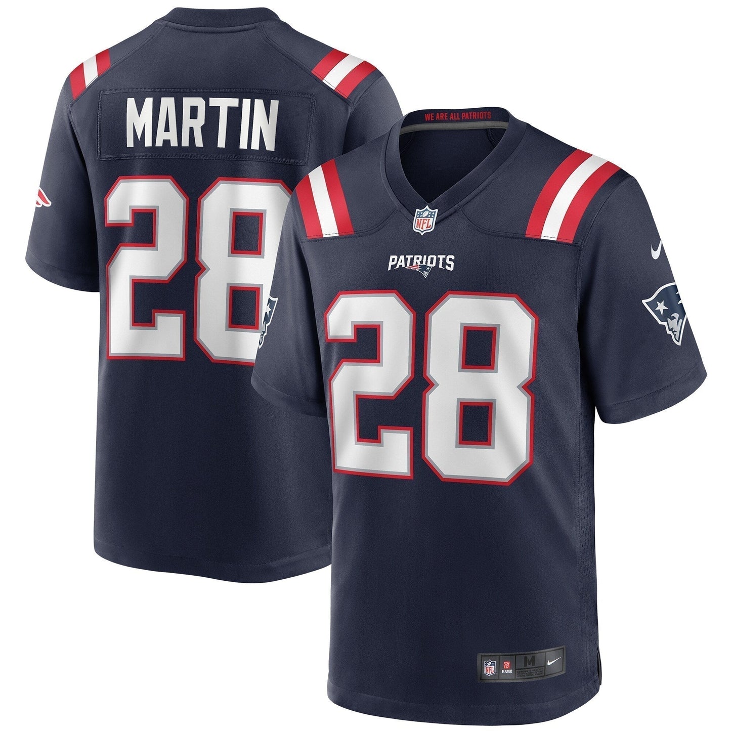 Curtis Martin New England Patriots Game Retired Jersey - Navy football jersey product view 1