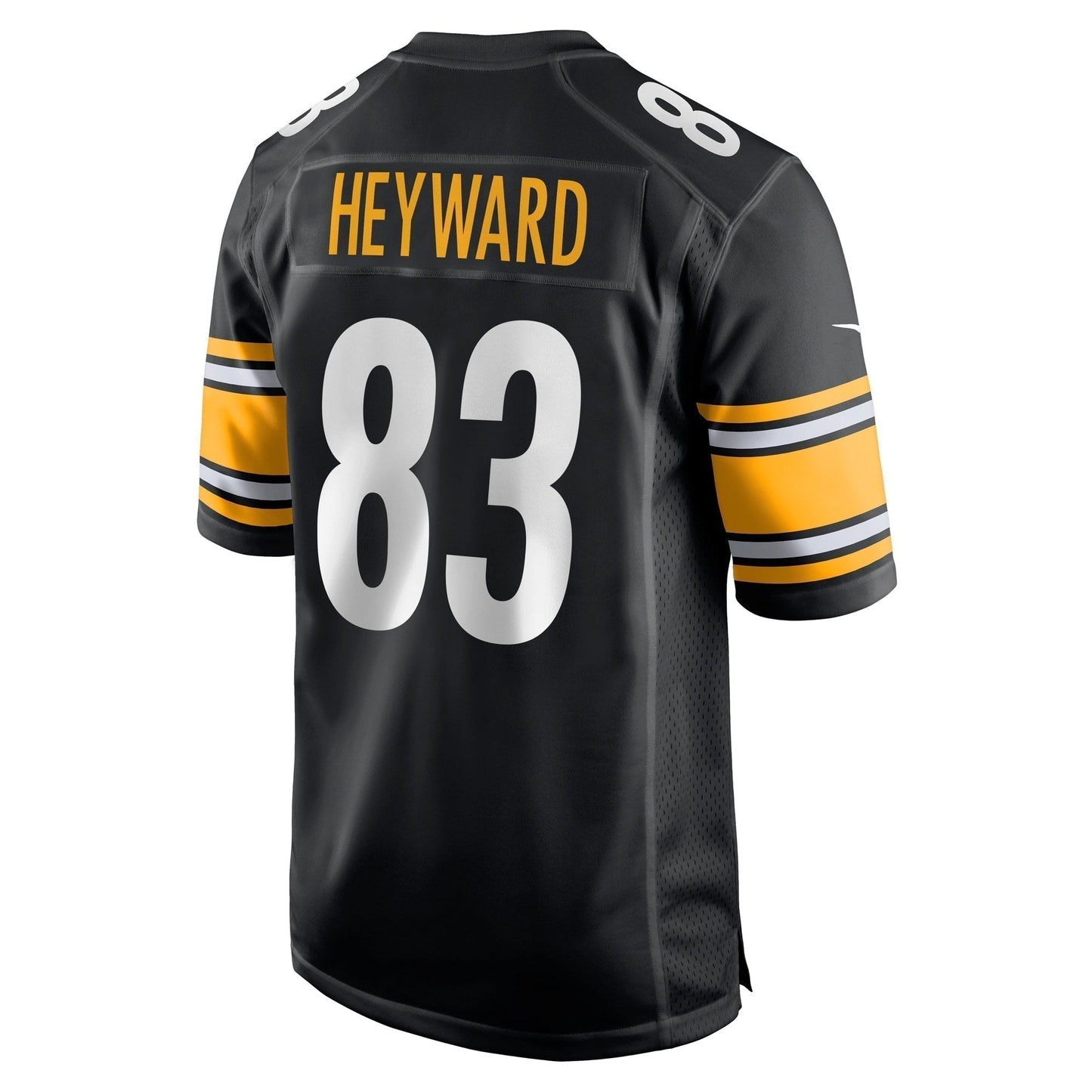 Connor Heyward Pittsburgh Steelers Game Jersey - Black football jersey product view 3