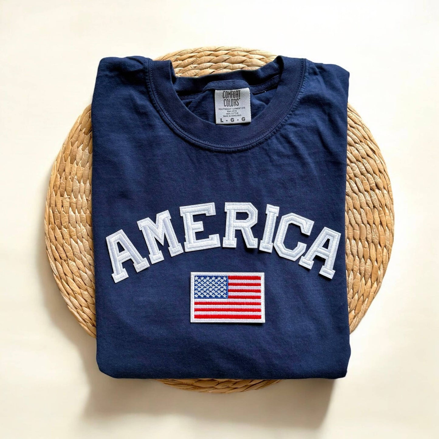 Comfort Colors America Shirt, Patriotic Tees Unisex T-shirt, Sweatshirt, Hoodie, Long Sleeve Tee - T-Shirt, Sweatshirt, Hoodie