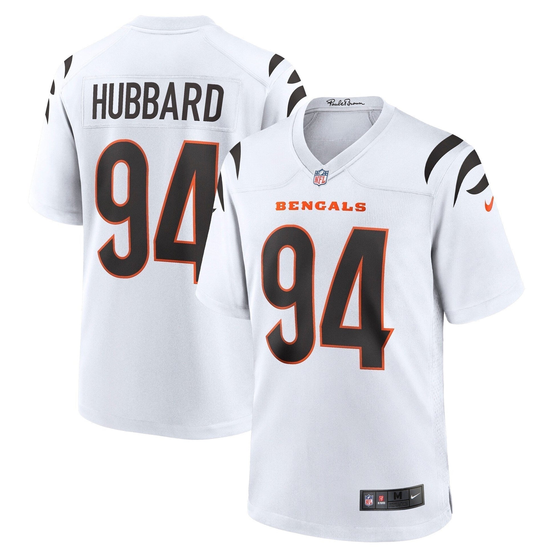 Sam Hubbard Cincinnati Bengals Game Jersey - White football jersey product view 1