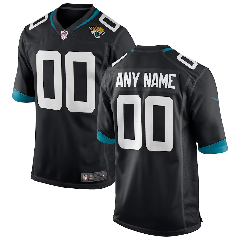 Men's Jacksonville Jaguars Black Custom Game Jersey football jersey product view 1