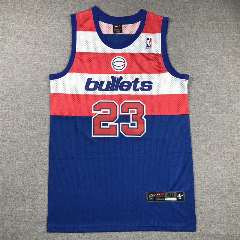 Bullets 23 JORDAN Blue MN basketball jersey product view 1