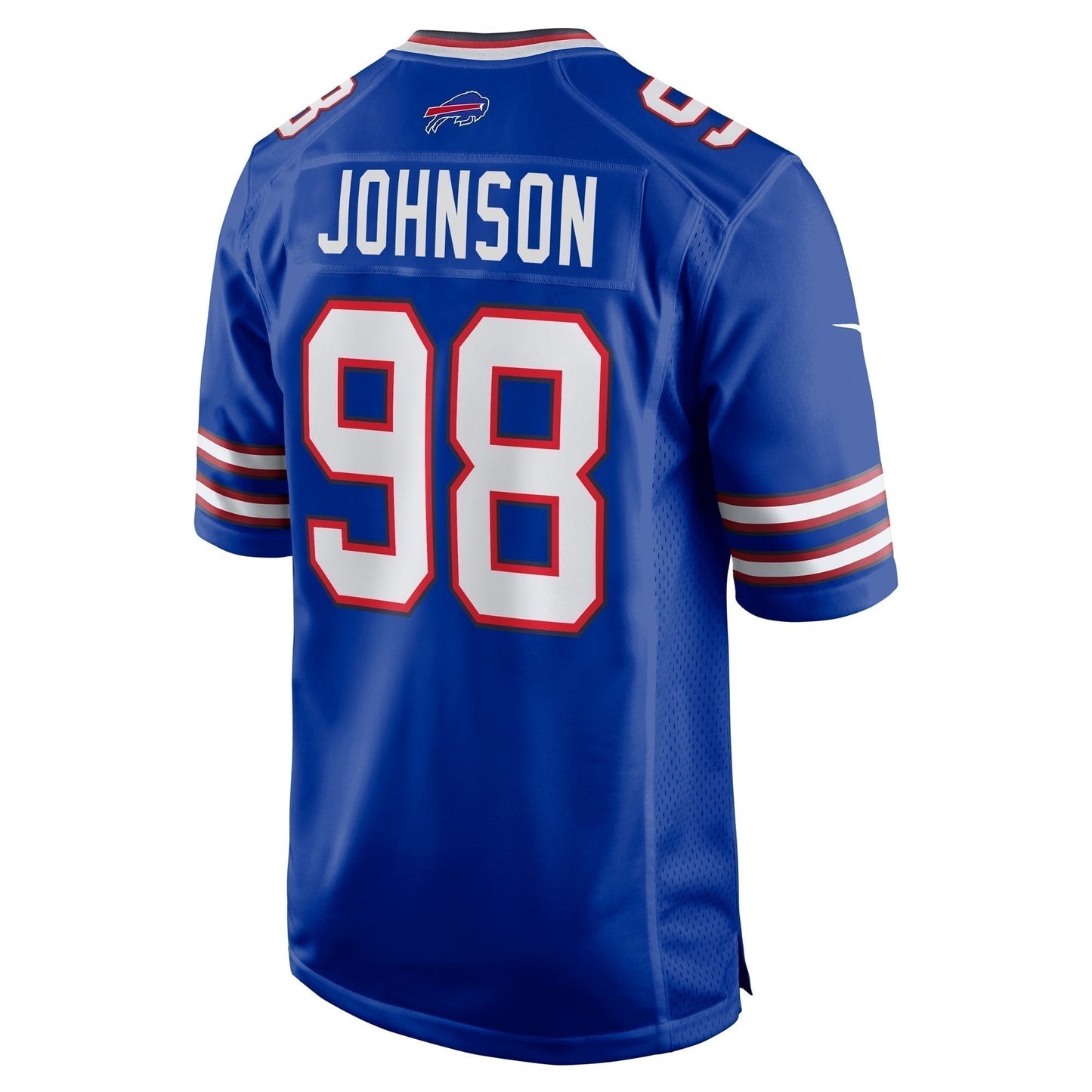 Austin Johnson Buffalo Bills Game Jersey - Royal football jersey product view 3
