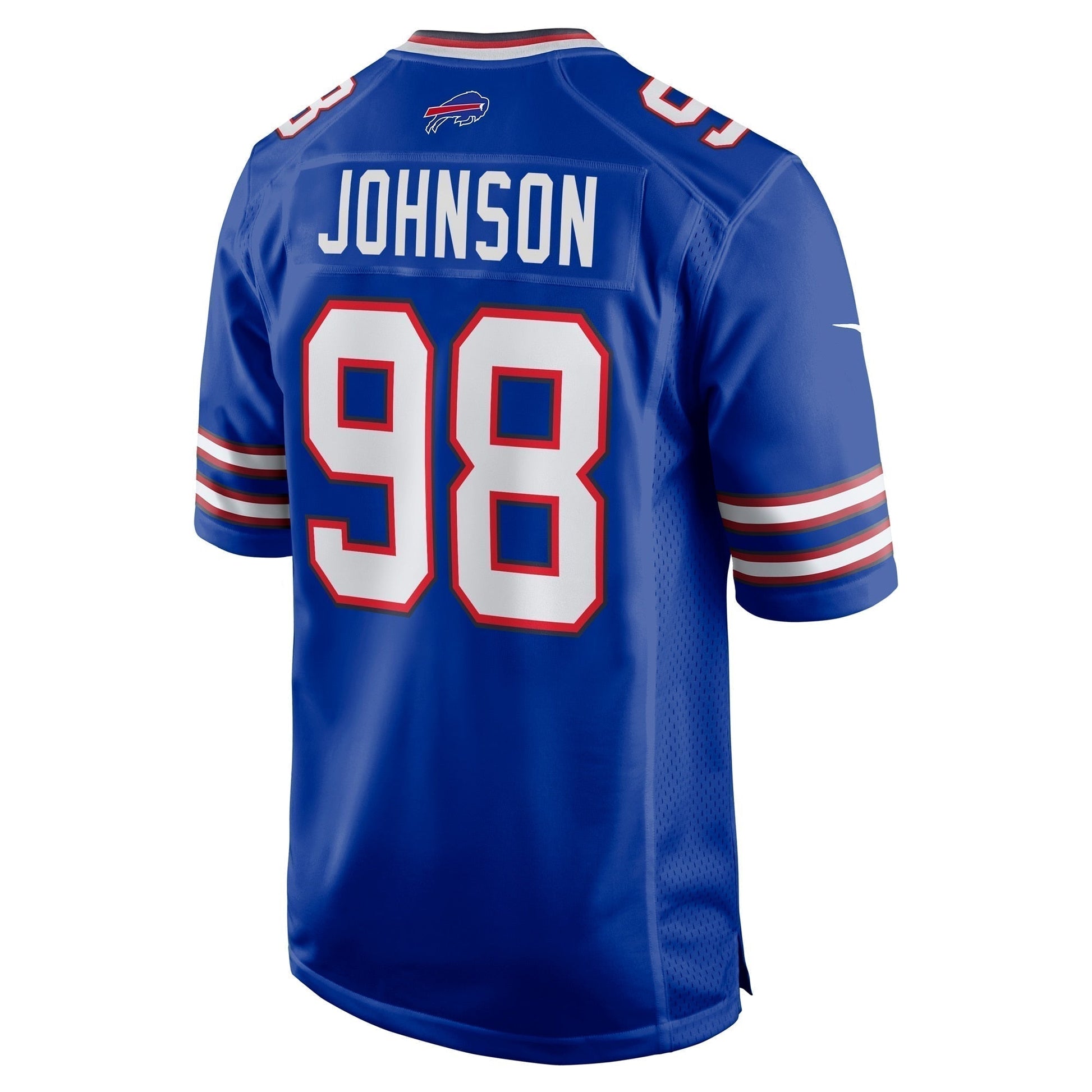 Austin Johnson Buffalo Bills Game Jersey - Royal football jersey product view 3