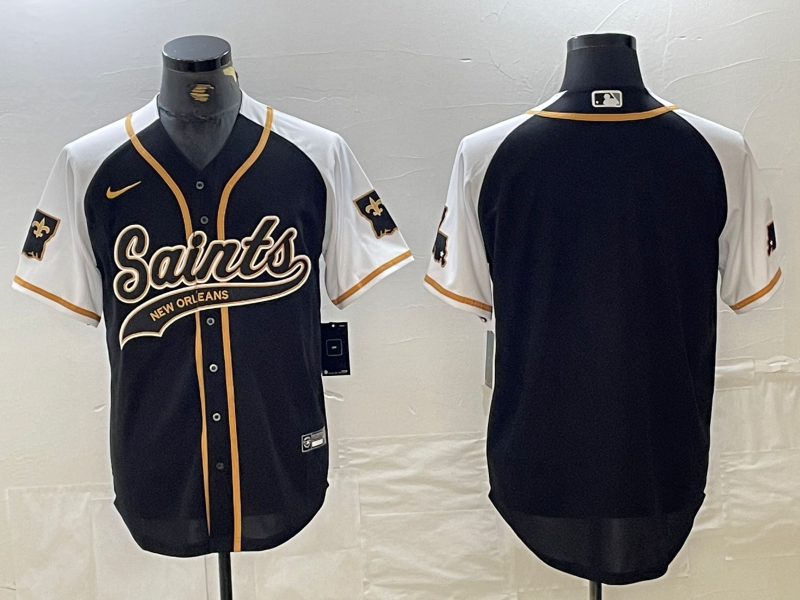 Men's New Orleans Saints Black Blank Game Jersey football jersey product view 1